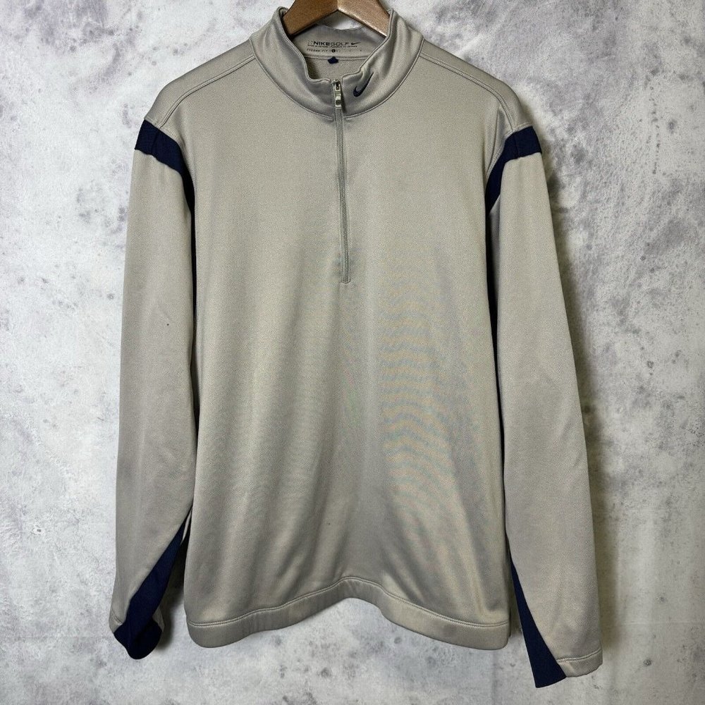 Nike Golf Men’s Pullover 1/4 Zip Therma-Fit Large Gray